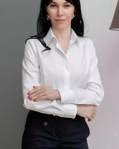 Женская рубашка под пуговицы белая - 8059 от ByME 