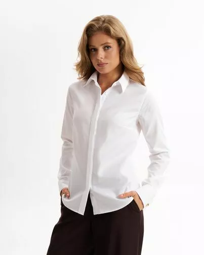Женская рубашка из хлопка под запонки-9010 от byME 