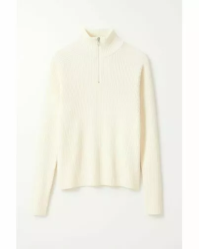 Джемпер молочный из шерсти мериноса-30W3329 от byME 