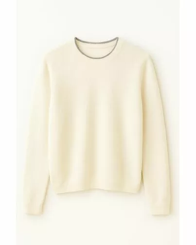 Джемпер из кашемира молочный-01B10156 от byME 