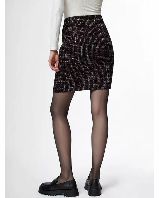 Юбка женская черно-бордовая от ByME 