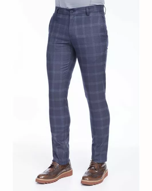 Брюки мужские хлопковые № 017-21-13 Темно-синий 13  от Bawer 