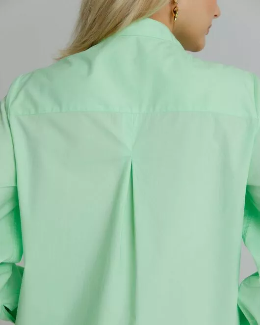 Рубашка женская с манишкой яблочная - 8566 от byME 