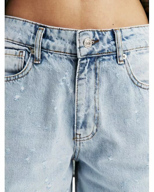 Джинсы женские голубые-32193-blue от  