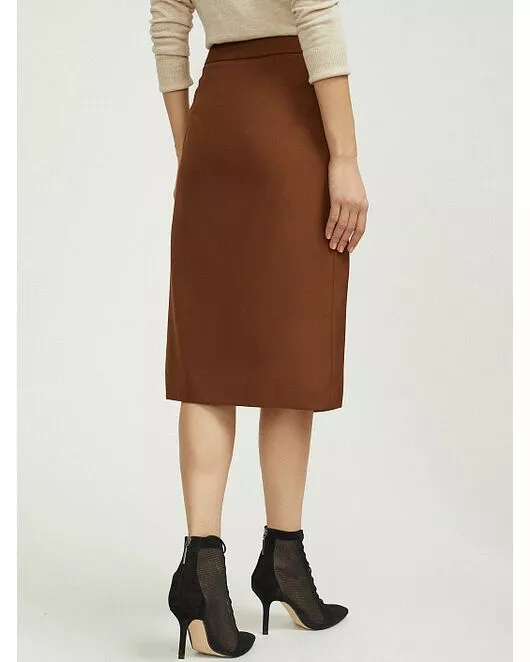 Юбка с шерстью коричневая от byME 