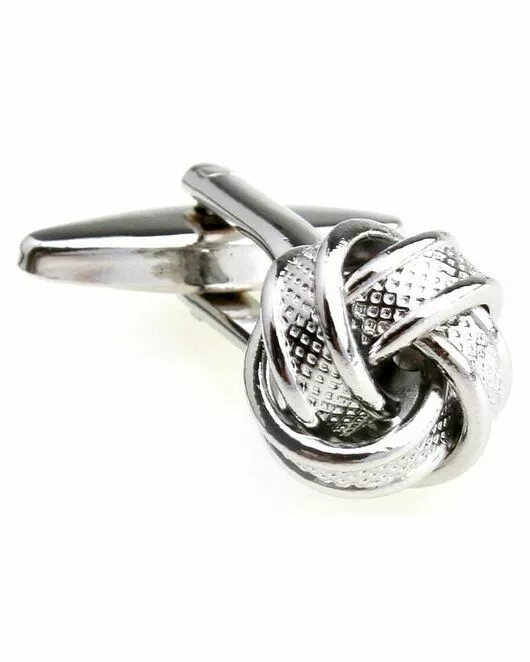 Запонки узелки металлические - 55813 от  