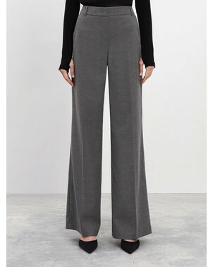 Расклешенные брюки со стрелками серые от byME 