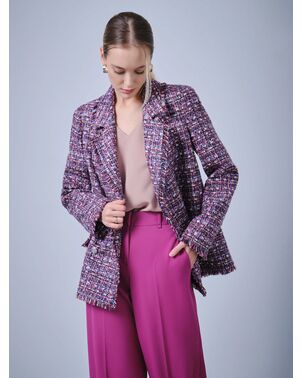 Брюки женские прямые цвет цикламен от byME 