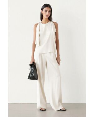 Топ из вискозы цвет экрю-MS5212 от  