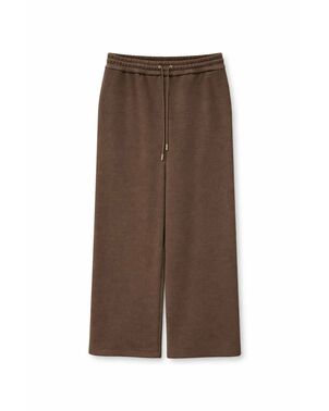 Женские брюки на завязках коричневые-135066 от LW 