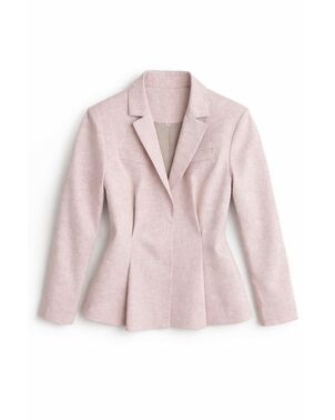 Жакет из хлопка и льна в розовом цвете J4-WS2657-05 от byME 
