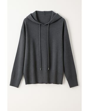 Джемпер  с капюшоном из хлопка в сером цвете MQ060 от byME 