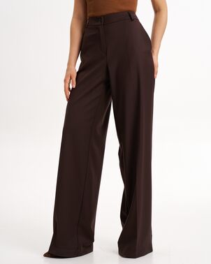 Женские брюки с шерстью темный шоколад TR016-1004 от byME 