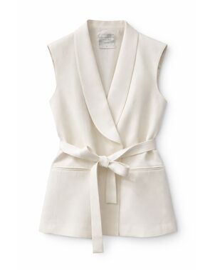 Жилет изо льна и вискозы  с добавлением лиоцела  Y265114 от  