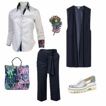 приталенную женская белая рубашка