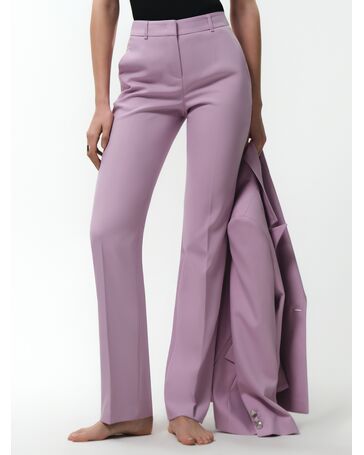 Классические брюки на средней посадке розовые от ByME 