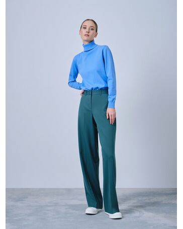 Широкие брюки со стрелками зелёные от ByME 