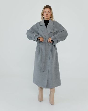 Пиджак удлинённый женский серый CI-0070-N от ByME 