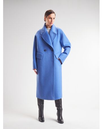 Удлиненный пиджак A076 Virgine wool cobalt от ByME 