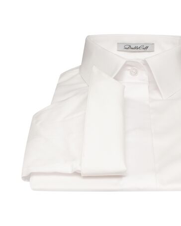 Женская рубашка белая рукав три четверти - 7549 от DoubleCuff 
