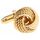 Запонки узелки золотистые - 150199 от  