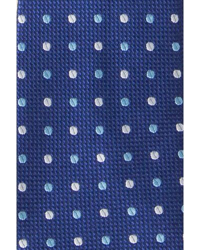 Галстук детский синий в горох - 13 от  
