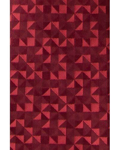 Галстук детский вишневый с узором - 6 от  