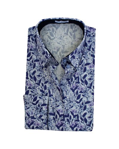 Женская рубашка под пуговицы с супатной застежкой полуприталенная - 8195 от byME 