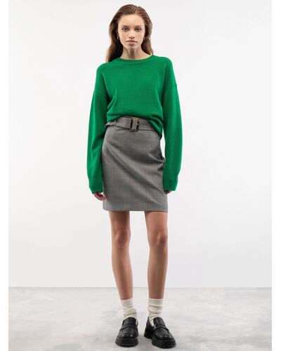 Юбка женская в клетку чёрно-белая от byME 