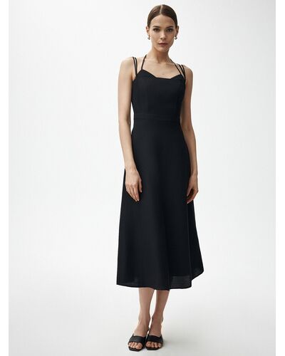 Платье из смесового льна от byME 