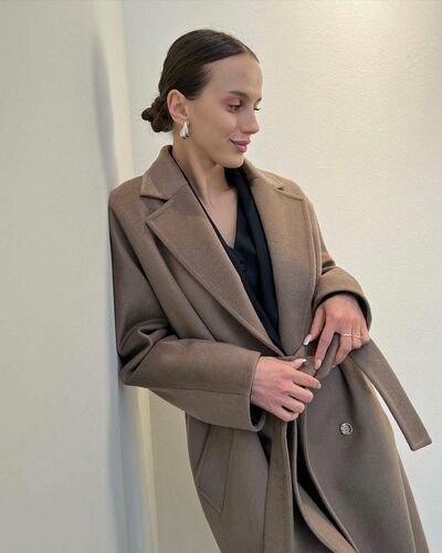 Пальто S1919 Ворс цвет пекан от Doroteya 