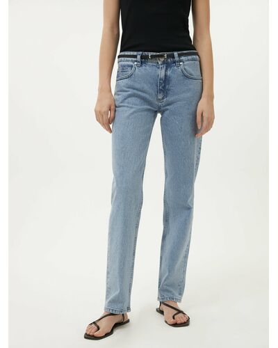 Джинсы женские с серебристым напылением металлик-4-34605_50135-887 от Calista 