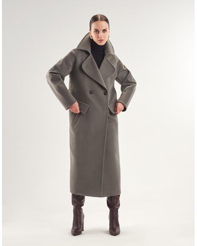 Пальто S084 ворс Lux Sury цвет иней от Doroteya 