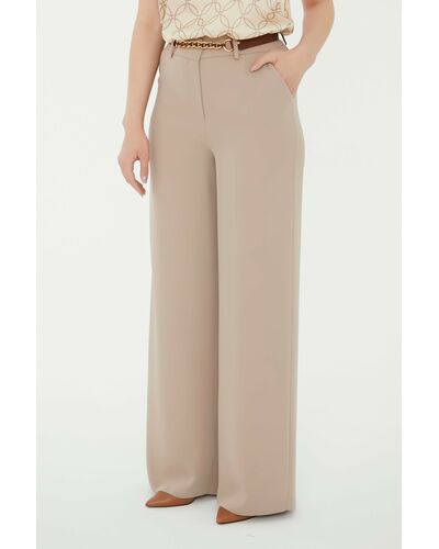 Брюки женские бежевые-5367-827 BEIGE от SHN 