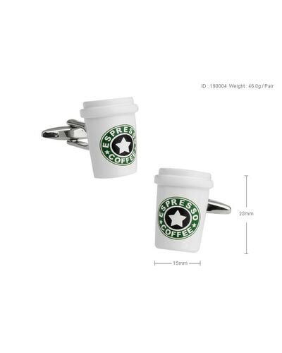 Запонки кофе - 190004 от  