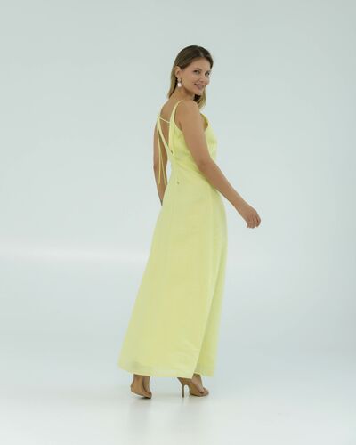 Льняное платье желтое от LW 