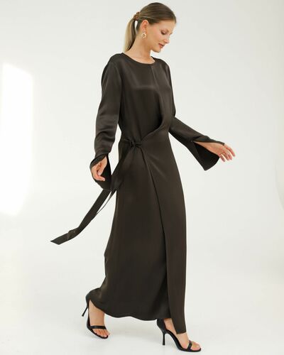 Платье цвета хаки - 025069 от LW 