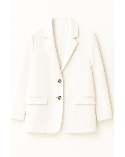 Жакет  бежевый изо льна-32303 от  