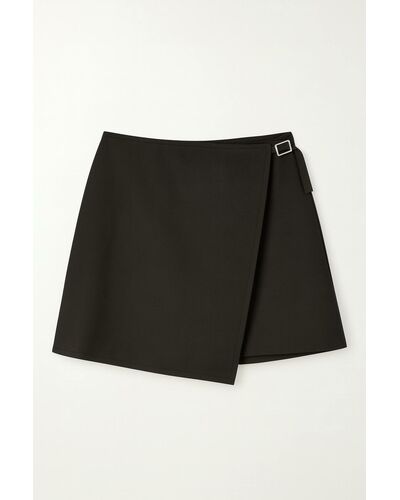 Женская юбка с шерстью 035061 тёмно-коричневая от LW 