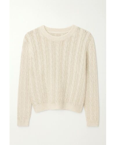 Джемпер кремовый из шерсти и кашемира LWWN-346047 от LW 