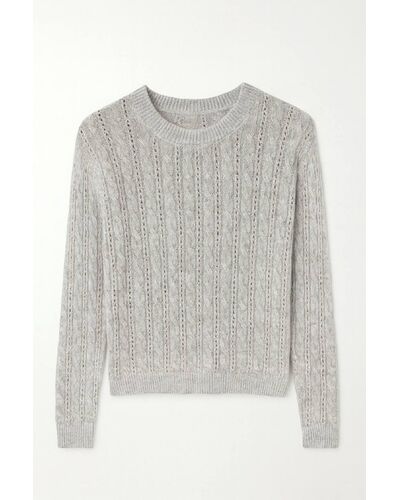 Джемпер светло-серый из шерсти и кашемира LWWN-346047 от LW 