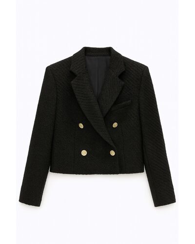 Жакет черный с шерстью  LW-125042 от LW 