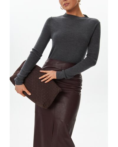 Лонгслив серый из шерсти мериноса-02B20112 от byME 