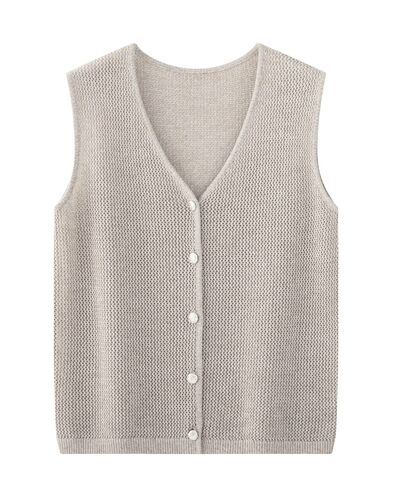 Жилет кэмел с шерстью мериноса-6W671 от byME 