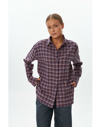 Женская рубашка фланелевая из хлопка-9050 от byME 