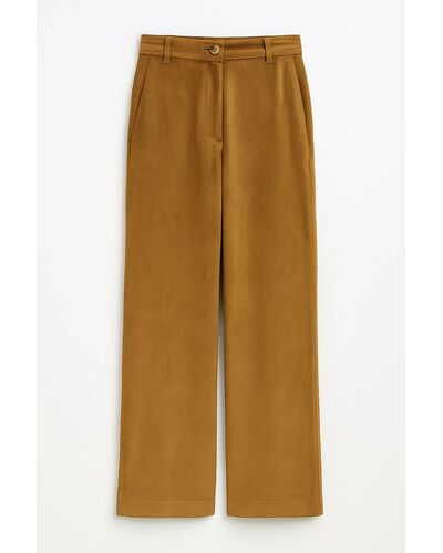 Женские брюки из вельвета коричневые MS5312-velvet от  