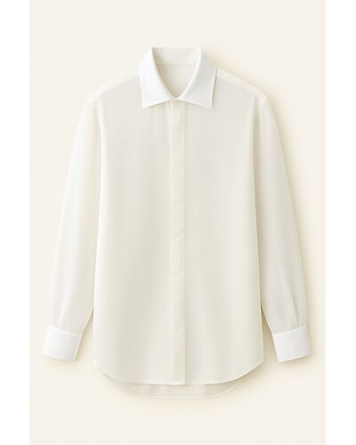 Женская рубашка из шёлка-9015 от byME 