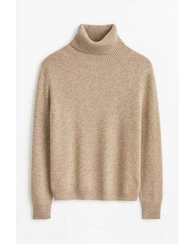 Джемпер  бежевый из шерсти мериноса-LWWN-615007 от LW 