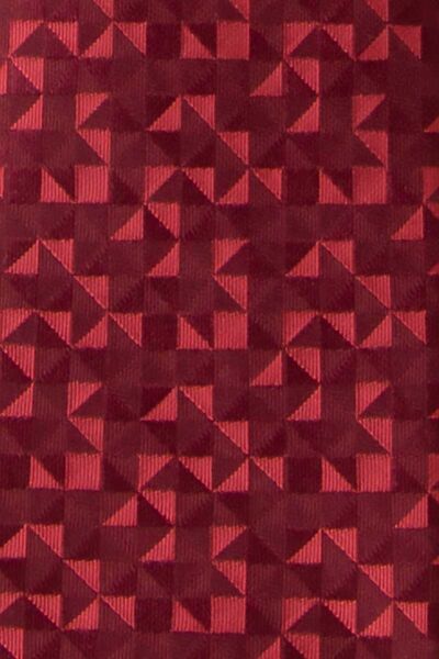 Галстук детский вишневый с узором - 6 от  