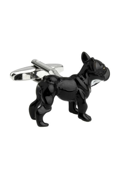 Запонки французский бульдог - 190013 от  